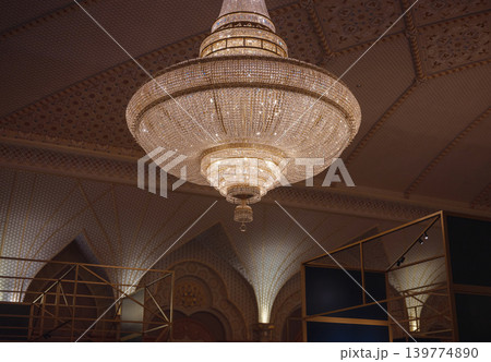 Abu Dhabi, UAE January 15, 2024 Qasr Al Watan Palace Grand Hall Interior 139774890