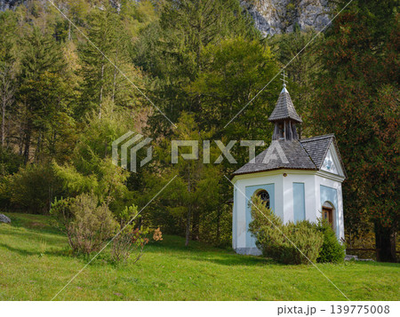 Europe summer travel to Slovenian Alps 139775008