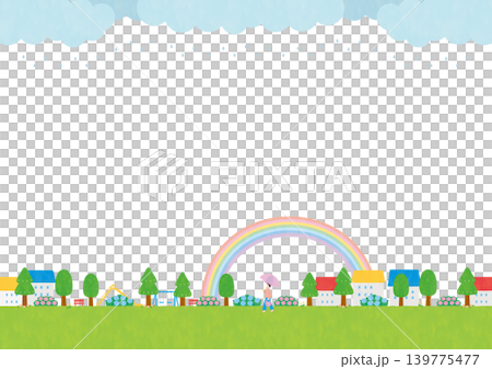 Background material - Rainy season suburban image 2026-2 Background material - Rainy season suburban image 2026-2 139775477