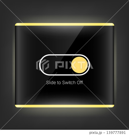 Modern Interactive Touchscreen Switch Button Technology Interface Modern Interactive Touchscreen Switch Button Technology Interface 139777891