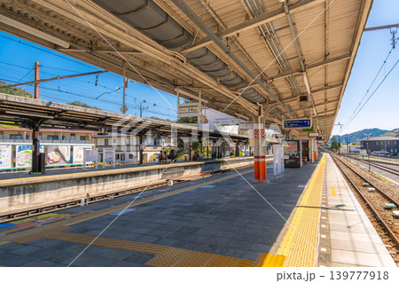 栃木県日光市 東武鉄道鬼怒川線、鬼怒川温泉駅のホーム 栃木県日光市 東武鉄道鬼怒川線、鬼怒川温泉駅のホーム 139777918
