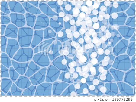 Blue tiles - sparkling on the pool surface 139778293