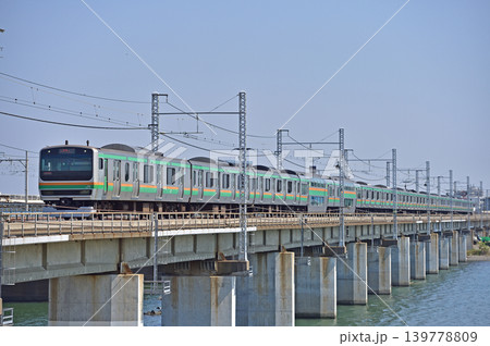 東海道本線 茅ヶ崎-平塚 JR東日本 E231系1000番台 K-11編成(国府津) 東海道本線 茅ヶ崎-平塚 JR東日本 E231系1000番台 K-11編成(国府津) 139778809