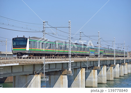 東海道本線　茅ヶ崎－平塚　JR東日本　E233系3000番台　U631編成（小山） 139778840