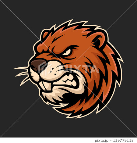 beaver mascot logo illustration vector design template simple and modern style beaver mascot logo illustration vector design template simple and modern style 139779118