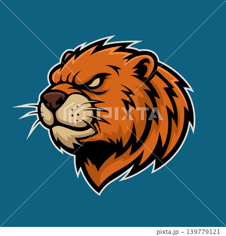 beaver mascot logo illustration vector design template simple and modern style beaver mascot logo illustration vector design template simple and modern style 139779121