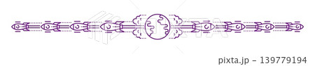 Outer space rocket flight and astronomy line divider or border. Galaxy outer space travel border, space discovery vector separator. Cosmos divider with rocket spaceship taking off from Earth planet Outer space rocket flight and astronomy line divider or border. Galaxy outer space travel border, space discovery vector separator. Cosmos divider with rocket spaceship taking off from Earth planet 139779194