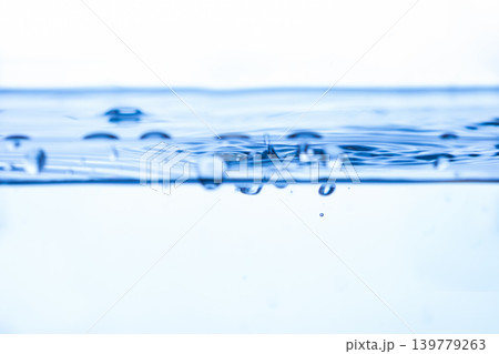 199.Ripples and Bubbles in Blue Gradient Water Surface 139779263