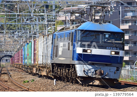 東海道本線 真鶴 JR貨物 EF210-5(岡山) 東海道本線 真鶴 JR貨物 EF210-5(岡山) 139779564