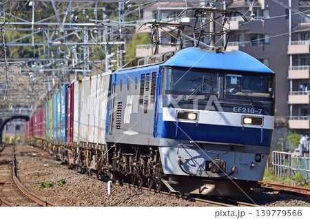 東海道本線 真鶴 JR貨物 EF210-7(岡山) 東海道本線 真鶴 JR貨物 EF210-7(岡山) 139779566