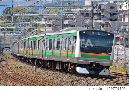 東海道本線 真鶴 JR東日本 E233系3000番台 U232編成(小山) 東海道本線 真鶴 JR東日本 E233系3000番台 U232編成(小山) 139779593