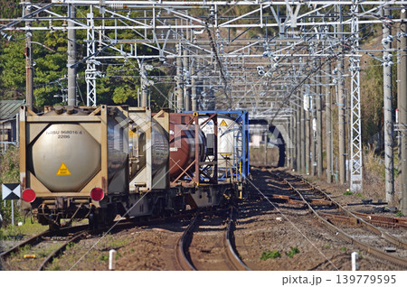 東海道本線 真鶴 JR貨物 コキ 東海道本線 真鶴 JR貨物 コキ 139779595