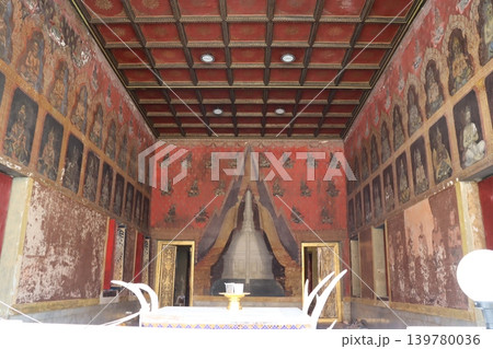 Temple Interior with Murals and Sacred Shrine 139780036