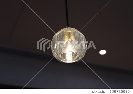 Crystal Pendant Light Fixture Close-up Crystal Pendant Light Fixture Close-up 139780059
