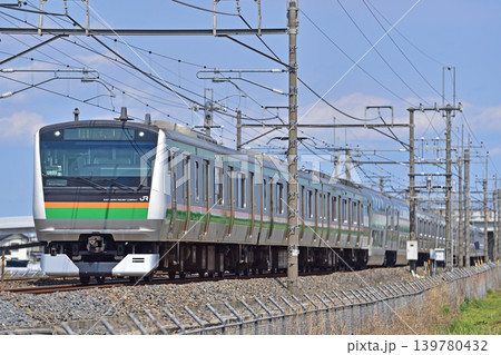 東北本線 栗橋ー東鷲宮 JR東日本 E233系3000番台 U633編成(小山) 東北本線 栗橋ー東鷲宮 JR東日本 E233系3000番台 U633編成(小山) 139780432