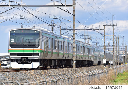 東北本線 栗橋ー東鷲宮 JR東日本 E231系1000番台 U506編成(小山) 東北本線 栗橋ー東鷲宮 JR東日本 E231系1000番台 U506編成(小山) 139780434