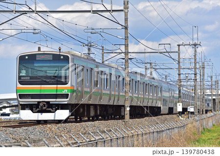 東北本線　栗橋ー東鷲宮　JR東日本　E231系1000番台　K-02編成（国府津） 139780438