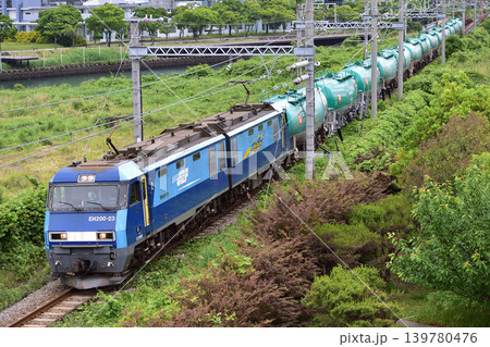 東海道本線　東高島－桜木町　JR貨物　EH200-23（高崎） 139780476