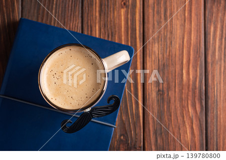 Mustache mug coffee book celebrating a special dad 139780800