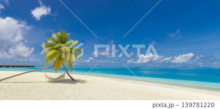 Tropical beach panoramic stunning turquoise water palm trees breathtaking dreamy serene paradise exotic coastal island luxury travel destination summer vacation idyllic scenic wide landscape Tropical beach panoramic stunning turquoise water palm trees breathtaking dreamy serene paradise exotic coastal island luxury travel destination summer vacation idyllic scenic wide landscape 139781220
