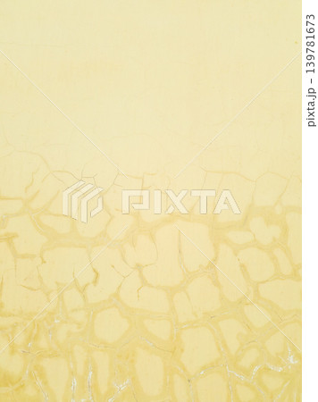 Weathered Yellow Plaster Wall Texture with Cracked Pattern Weathered Yellow Plaster Wall Texture with Cracked Pattern 139781673