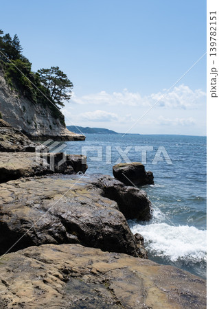 鎌倉市稲村ケ崎から海を見た風景 139782151