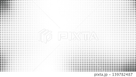 Retro comic texture with geometric halftone gradients and dotted patterns. Vintage inspired graphic element for creative backgrounds, overlays, posters, and modern visual compositions. 139782487