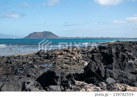 Remote Island Surrounded by Vast Atlantic Ocean Waters Remote Island Surrounded by Vast Atlantic Ocean Waters 139782554