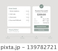 Light Mode Payment Successful Interface for Tablet or Laptop 139782721
