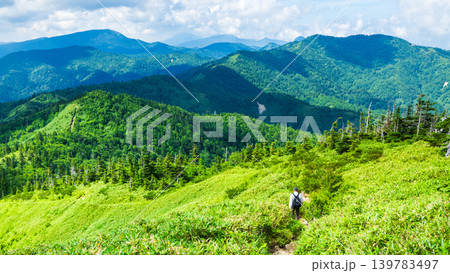 夏の岩菅山登山（岩菅山頂からの眺め） 139783497