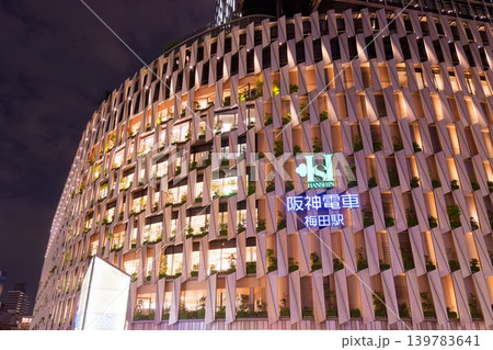 大阪の街と建物-阪神百貨店梅田本店 139783641