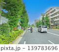 東京の幹線道路。イラスト風。カラーハーフトーン。 139783696