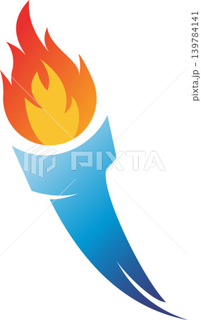 Torch Logo Flame Fire Vector 139784141