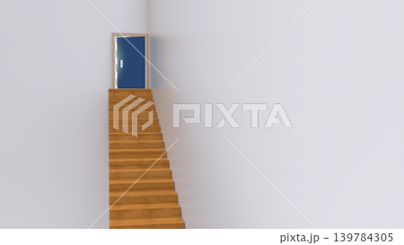 Climbing long stairs Climbing stairs aiming for a goal CG image that can be used in various situations Climbing long stairs Climbing stairs aiming for a goal CG image that can be used in various situations 139784305