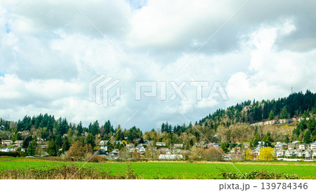 View of Abbotsford, Canada, Fraser Valley, BC 139784346