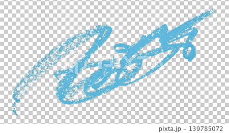 light blue pencil strokes isolated on transparent background 139785072