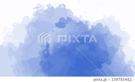 Light blue watercolor paint splatter on white background. Abstract fluid brush texture for artistic designs. Light blue watercolor paint splatter on white background. Abstract fluid brush texture for artistic designs. 139785482