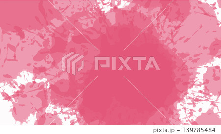 Abstract pink paint splatter and ink stain background. Vibrant watercolor brush texture for creative layouts. Abstract pink paint splatter and ink stain background. Vibrant watercolor brush texture for creative layouts. 139785484