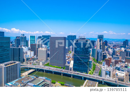 大阪市北部の高層ビル群 大阪市北部の高層ビル群 139785511