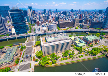 中之島と大阪市の街並み 中之島と大阪市の街並み 139785961