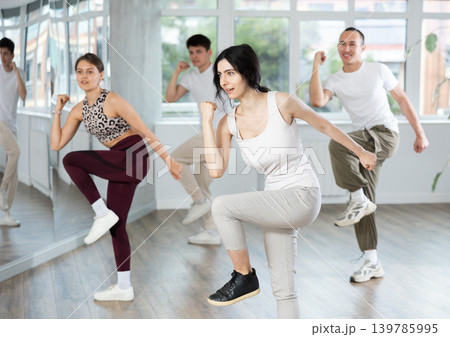 Group of young people dancing hip hop 139785995