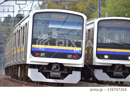 総武本線 四街道-物井 JR東日本 209系 C437編成 C616編成(幕張) 総武本線 四街道-物井 JR東日本 209系 C437編成 C616編成(幕張) 139787268