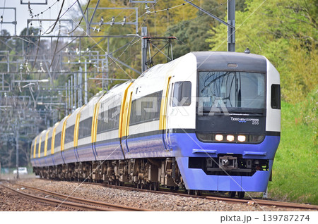 総武本線 四街道-物井 JR東日本 255系 Be-02編成(幕張) わかしお さざなみ 総武本線 四街道-物井 JR東日本 255系 Be-02編成(幕張) わかしお さざなみ 139787274