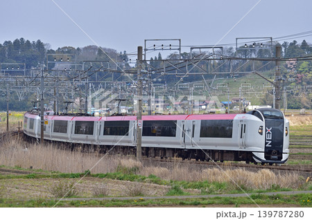 総武本線 佐倉-物井 JR東日本 E259系 Ne003編成(鎌倉) 成田エクスプレス NEX 総武本線 佐倉-物井 JR東日本 E259系 Ne003編成(鎌倉) 成田エクスプレス NEX 139787280