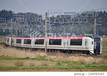 総武本線　佐倉－物井　JR東日本　E259系　Ne007編成（鎌倉）　成田エクスプレス　NEX 139787283