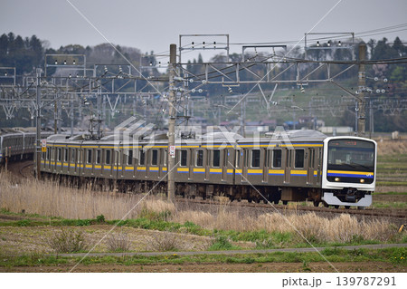総武本線 佐倉-物井 JR東日本 209系 C621編成(幕張) 総武本線 佐倉-物井 JR東日本 209系 C621編成(幕張) 139787291