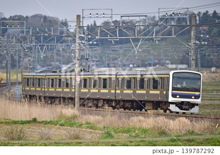 総武本線　佐倉－物井　JR東日本　209系　C435編成（幕張） 139787292