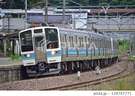 中央本線 上野原 JR東日本 211系 N313編成(長野) 中央本線 上野原 JR東日本 211系 N313編成(長野) 139787771