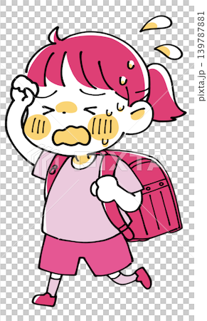 A girl walking with a schoolbag on her back, looking hot. A girl walking with a schoolbag on her back, looking hot. 139787881