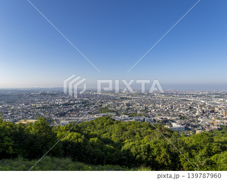 五月山から見る大阪の都市景観 五月山から見る大阪の都市景観 139787960